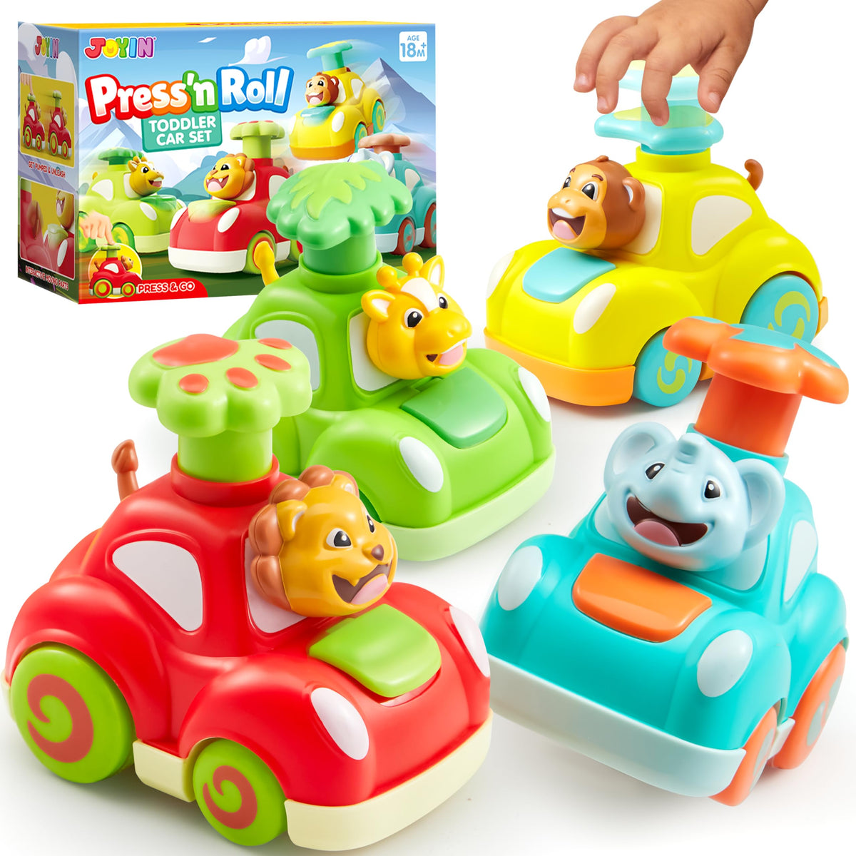 Press 'n Roll 4 Pcs Toddler Pressing Car Set
