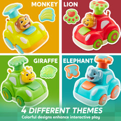 Press 'n Roll 4 Pcs Toddler Pressing Car Set