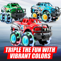 GlowRover 3Pcs LED Wheel Monster Truck