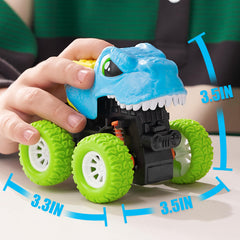 Friction Power 3pcs Dinosaur Truck Set
