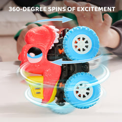 Friction Power 3pcs Dinosaur Truck Set