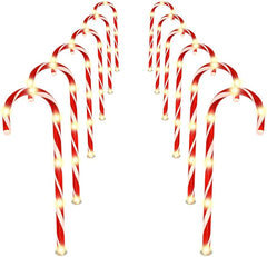 Christmas Candy Cane Pathway Markers