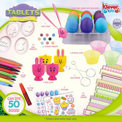 57Pcs DIY Easter Egg Dye Kit with Stencils and Colored Pens