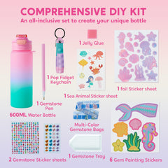 Mermaid Gem Painting Bottle