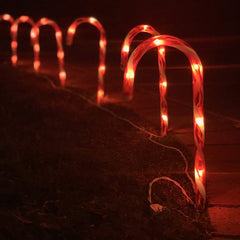 Christmas Candy Cane Pathway Markers