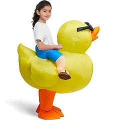 Child Ride-on Duck Inflatable Costume-M