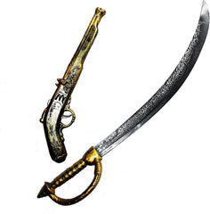 28" Pirate Sword and 16" Pirate Pistol, 2 Pack