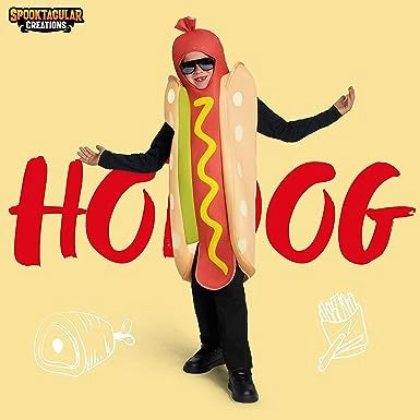 Boy Lightweight Hot Dog Costume-STND