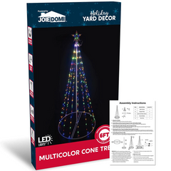 6ft Animated Lightshow Cone Christmas Tree