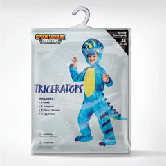 Child Boy Blue Triceratops Costume