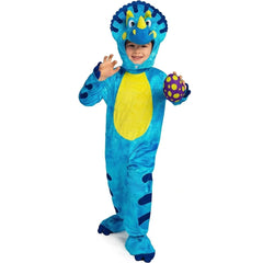Child Boy Blue Triceratops Costume