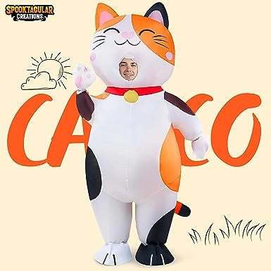 Adult Full Body Calico Inflatable Costume