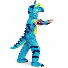 Child Boy Blue Triceratops Costume