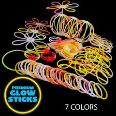 8in Glowstick and Glow Accessories, 200 Pcs