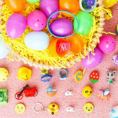 120Pcs 2.4in Easter Eggs with Toys Inside for Easter Egg Hunt