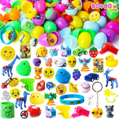 120Pcs 2.4in Easter Eggs with Toys Inside for Easter Egg Hunt