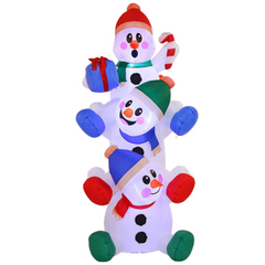 6ft Tall Snowman Inflatable