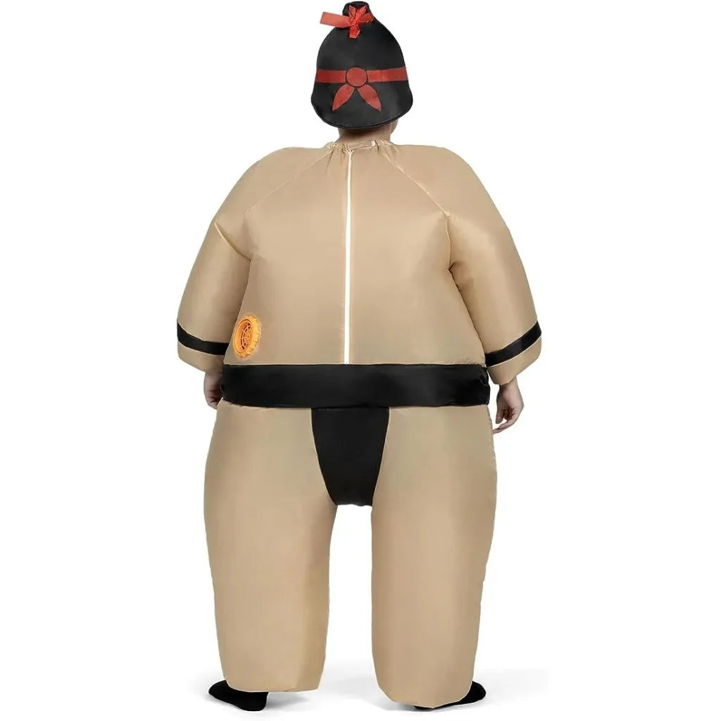 Audlt Black Belt Sumo Inflatable Costume