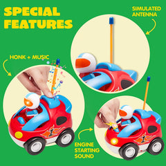 Cartoon Race Car Radio Remote Control, 2 Pack