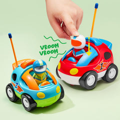 Cartoon Race Car Radio Remote Control, 2 Pack