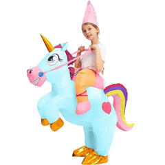 Child Ride-on Celeste Unicorn Inflatable Costum-M
