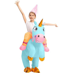 Child Ride-on Celeste Unicorn Inflatable Costum-M