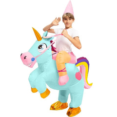 Child Ride-on Celeste Unicorn Inflatable Costum-M