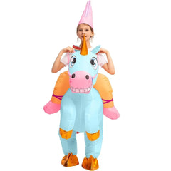 Child Ride-on Celeste Unicorn Inflatable Costum-M