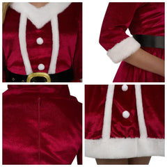 Women Christmas Mrs Santa Claus Costume
