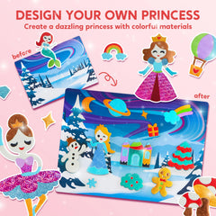 Foil Art Kit for Kids Foam Stickers, Creative Travel Toys and Birthday Gifts