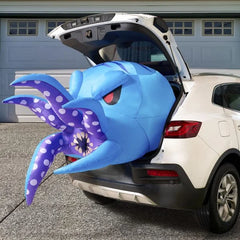 Halloween Inflatable Blue Octopus Trunk Or Treat Car Decor