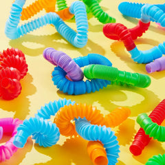 18 Pack Pop Tubes, Fidget Tubes Party Favors in9 Colors