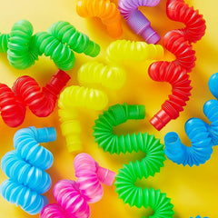 18 Pack Pop Tubes, Fidget Tubes Party Favors in9 Colors
