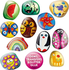 KLEVER KITS - Rock Painting Kit, 12 Rocks