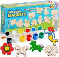 KLEVER KITS - Wooden Magnet, 12 Pcs