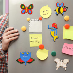 KLEVER KITS - Wooden Magnet, 12 Pcs