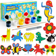 KLEVER KITS - Wooden Magnet, 12 Pcs