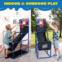 Kids Arcade Basketball Game Set with Hoop