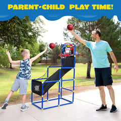 Kids Arcade Basketball Game Set with Hoop