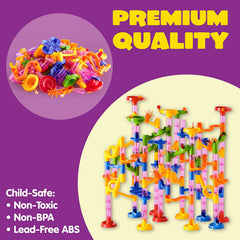 Marble Run Compact Set, 196 Pcs