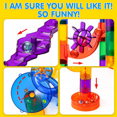 170Pcs Marble Run Premium Toy Set