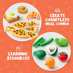 PLAY-ACT - Play Food Set,135 Pieces