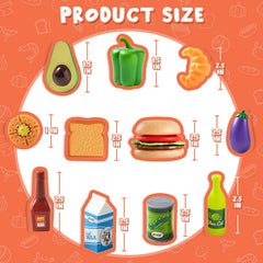PLAY-ACT - Play Food Set,135 Pieces
