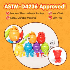 PLAY-ACT Counting and Sorting Bears Toy Set