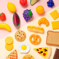 PLAY-ACT Plastic Play Food Toys , 50 Pcs