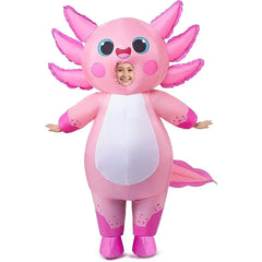 Audlt Full Body Axolotl Inflatable Costume-M