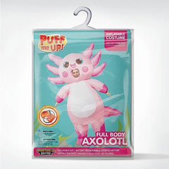 Audlt Full Body Axolotl Inflatable Costume-M