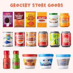 Play Food Grocery Cans, 30 Pcs
