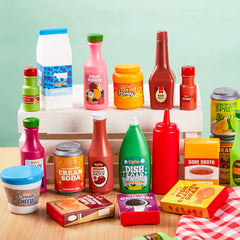 Play Food Grocery Cans, 30 Pcs