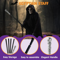 Halloween Silver Costume Walking Cane 1pc